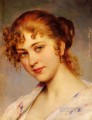 Von A Portrait Of A Young Lady dama Eugene de Blaas hermosa mujer dama